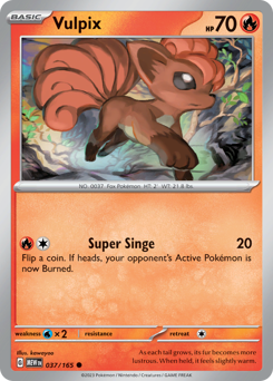 Vulpix card art