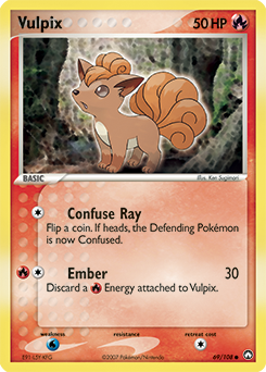 Vulpix card art