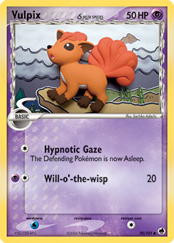 Vulpix δ card art