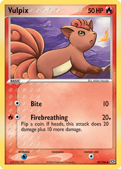 Vulpix card art