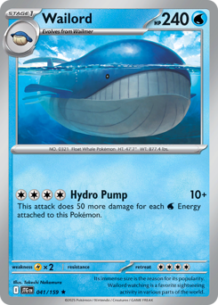 Wailord card art