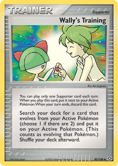 Wally's Training card art