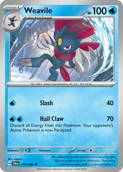 Weavile card art