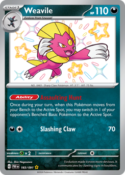 Weavile card art