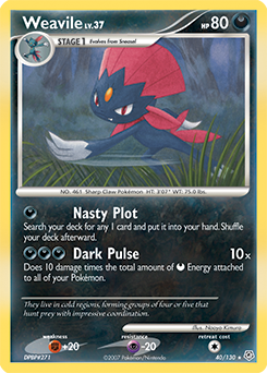 Weavile card art