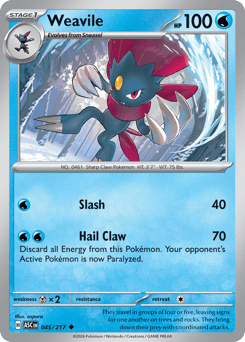 Weavile card art