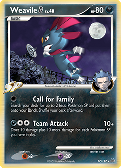 Weavile G card art