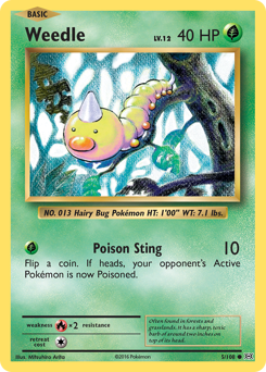 Weedle card art