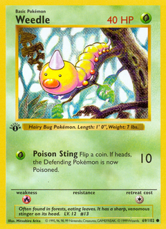 Weedle card art