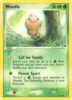 Weedle card art