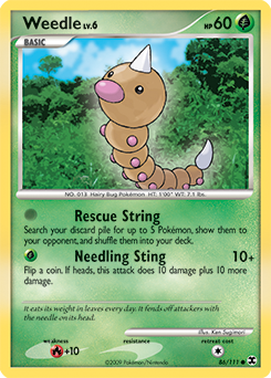 Weedle card art