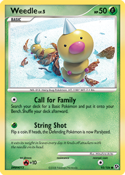 Weedle card art