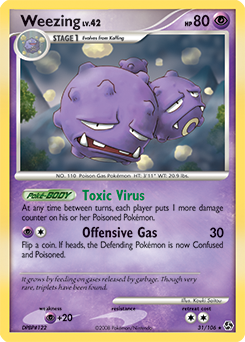 Weezing card art