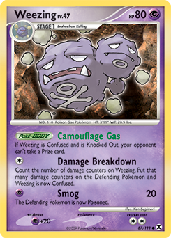 Weezing card art