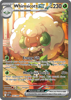 Whimsicott ex card art