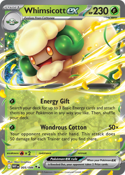 Whimsicott ex card art