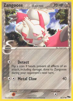 Zangoose δ card art