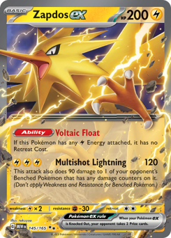 Zapdos ex card art