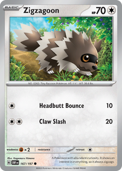 Zigzagoon card art