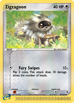 Zigzagoon card art