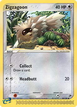 Zigzagoon card art