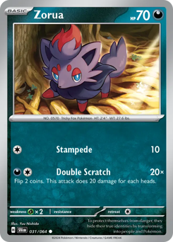 Zorua card art